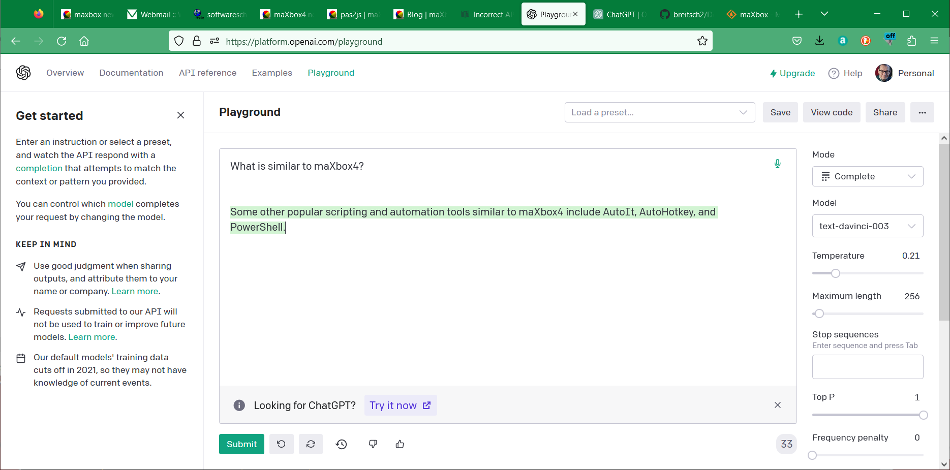 How to chat with GPT – Code Blog